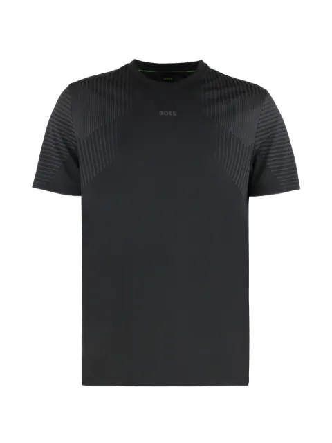 BOSS Active quick-dry T-shirt with reflective details Black 50554404