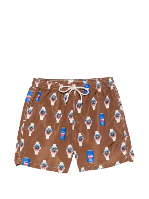 MC2 Saint Barth Lighting swim shorts Brown LIG0001