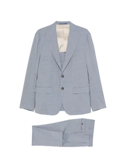 Eleventy peak-lapels single-breasted suit Blue M75ABUM02TES0A05308