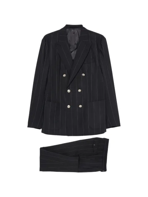 Eleventy pinstripe double-breasted suit Blue M75ABUB01TES0L09511