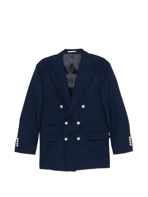 Brunello Cucinelli double-breasted jacket Blue M032P8BPCC350