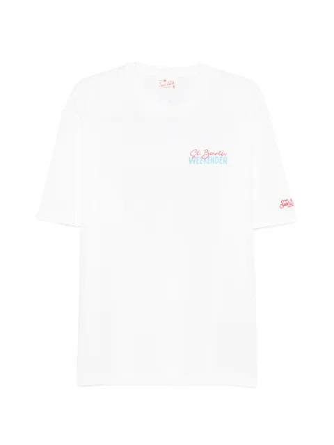 MC2 Saint Barth Delmar graphic-print cotton T-shirt White DLR0001