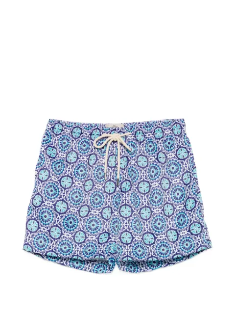 PENINSULA SWIMWEAR Taormina geometric-print swim shorts Blue P26SBS002