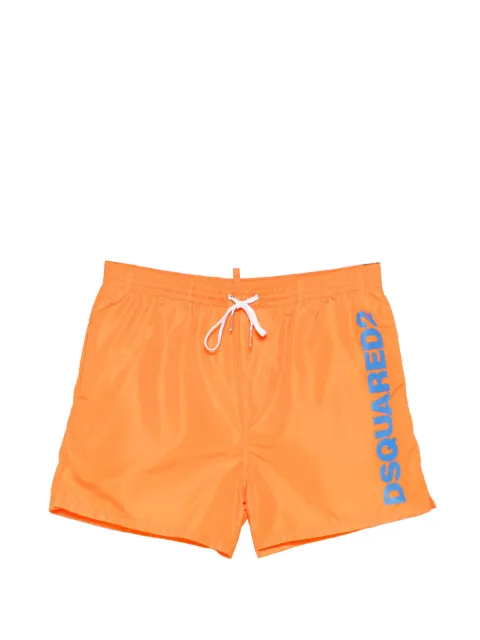 DSQUARED2 logo drawstring swim shorts Orange D7B626750ISA01
