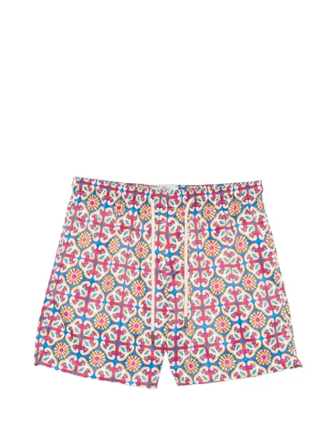 PENINSULA SWIMWEAR Amalfi geometric-print swim shorts Blue AMALFIAM03