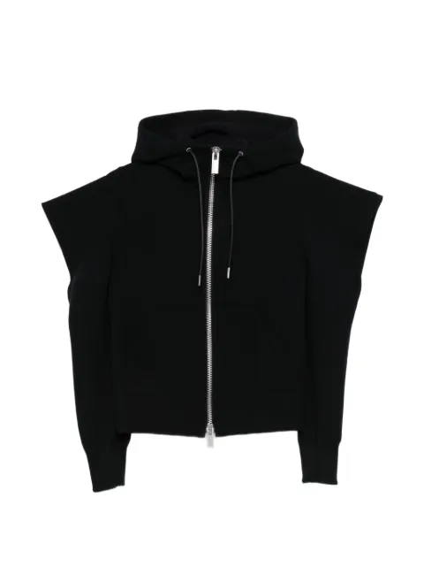 sacai hooded zip sweatshirt Black 2608345