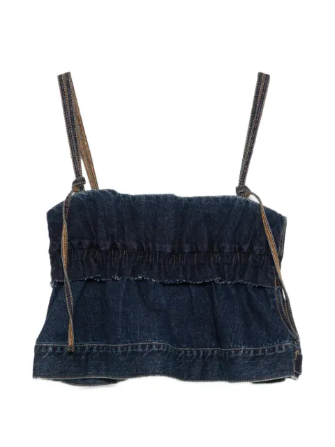 sacai denim pullover top Blue 2608412