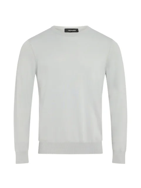 Yves Salomon crew-neck sweater Grey 26WHH50067L14W