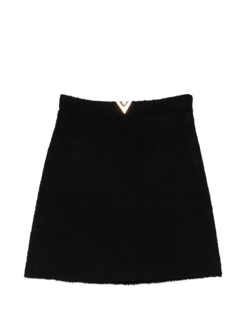 Valentino Garavani triangle-detail mini skirt Black BRAEH09VM