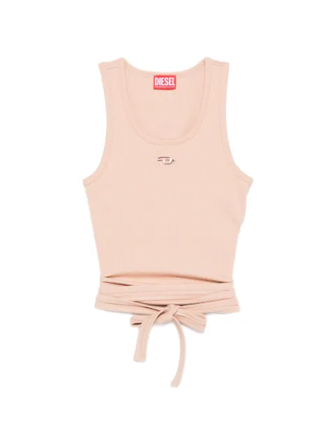 Diesel T-Bunny-Tail logo tie tank top Pink A210190EJAI