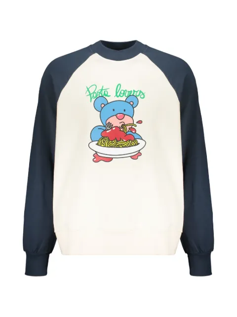 INBETWEENERS printed-design crew-neck sweatshirt Neutrals F4TWUASW040