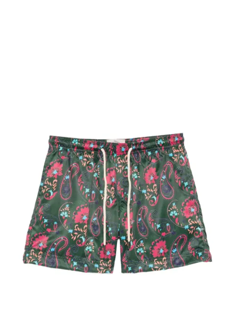 PENINSULA SWIMWEAR paisley-print drawstring swim shorts Green CASABLANCACB03