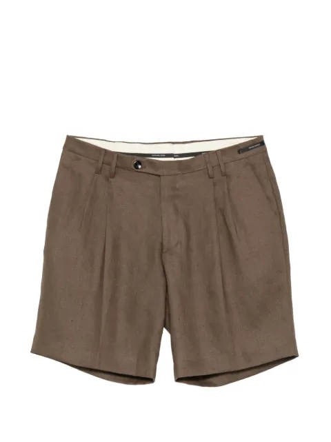 michael coal pleated-detail button-fastening shorts Brown MCSMI3259S26B194