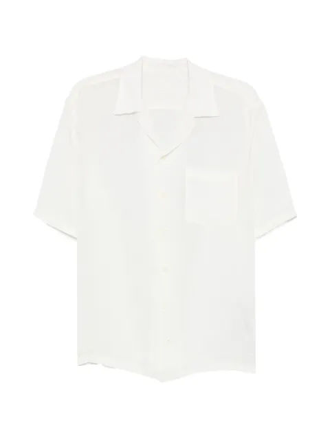 120% Lino short-sleeve camp-collar shirt White 33ALIM19L30000115000