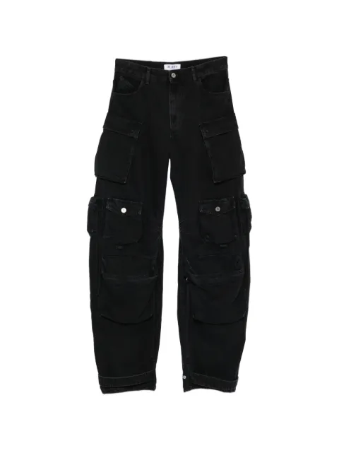 The Attico ruffled jeans Black 260WCP00084DDD104AA