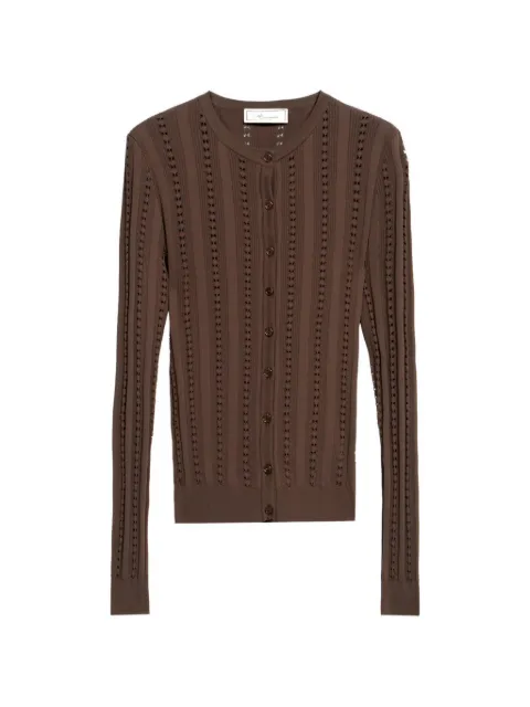 Blumarine buttoned opernwork-knit cardigan Brown P622M690A