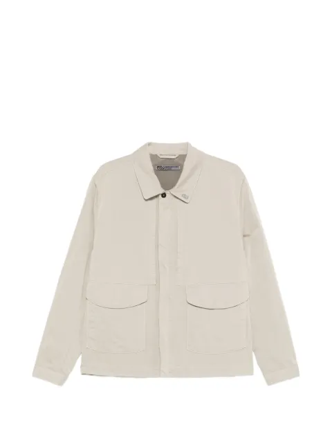 Massimo Osti Studio logo-patch pocket jacket Neutrals 20MMOS102A110500G