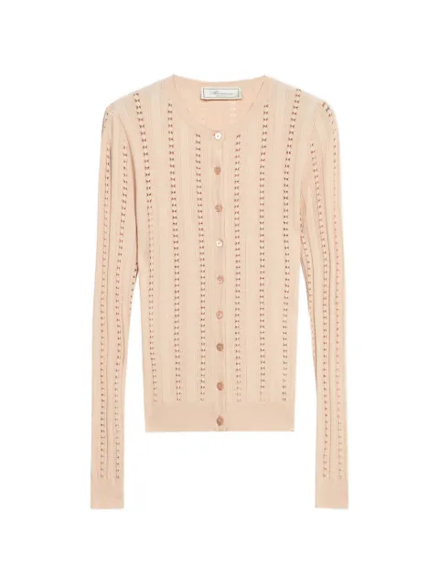 Blumarine ribbed cardigan Neutrals 22M690A
