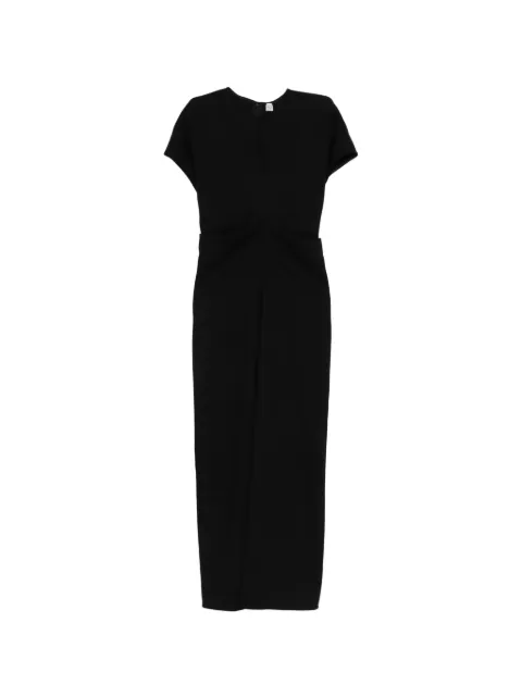 TOTEME short-sleeve midi dress Black 261WRD1103FB0568001