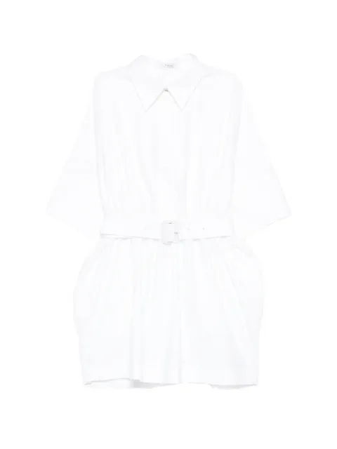 Givenchy belted shirt mini dress White BW22NE1634