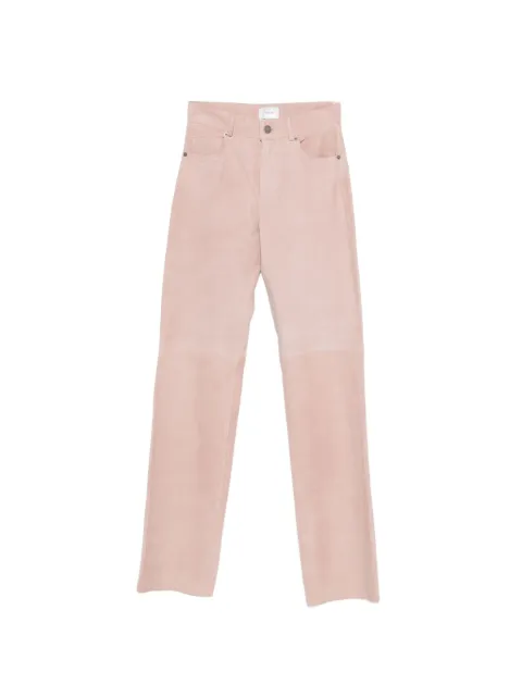 Haikure suede trousers Pink HEW03358PL005TPC0130