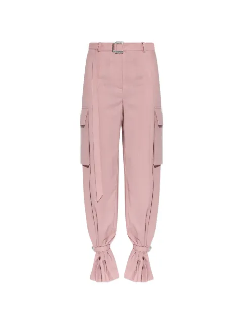The Attico ruffle cargo trousers Pink 260WCP00283PPW001AA