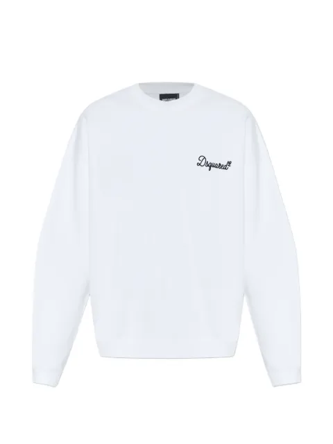 DSQUARED2 logo-detail crew-neck sweatshirt White S74GU0930D25029
