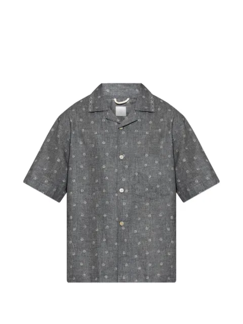 Eleventy collared polka dot shirt Grey M75CAMK09TES0M217