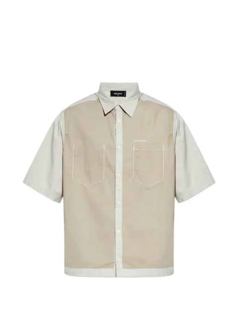 DSQUARED2 Inside Out short-sleeves shirt Neutrals S74DM0971S35175
