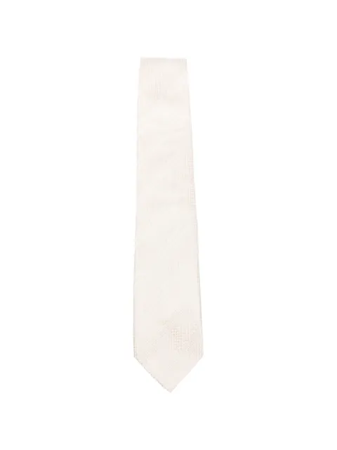 TOM FORD striped tie Neutrals STE001S0229