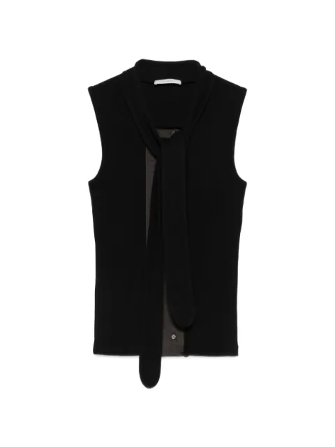 LEMAIRE asymmetrical fitted top Black TS0004LJ1030
