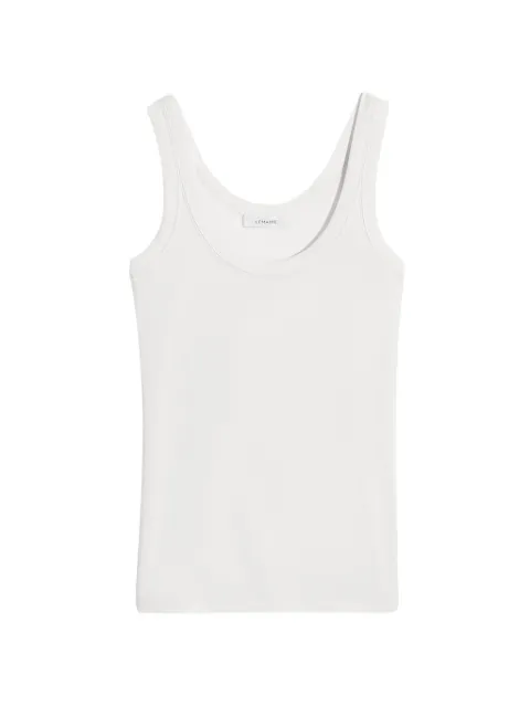 LEMAIRE ribbed tank top in jersey Neutrals TS0001LJ1016
