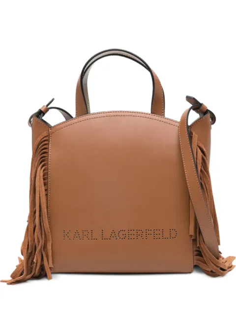 Karl Lagerfeld fringe-detail tote bag Brown B1W302641UR