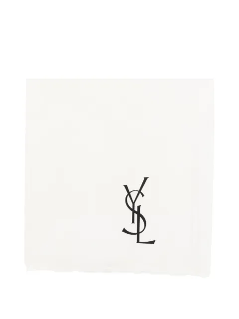 Saint Laurent Pre-Owned 1970s logo scarf White SL480AEH
