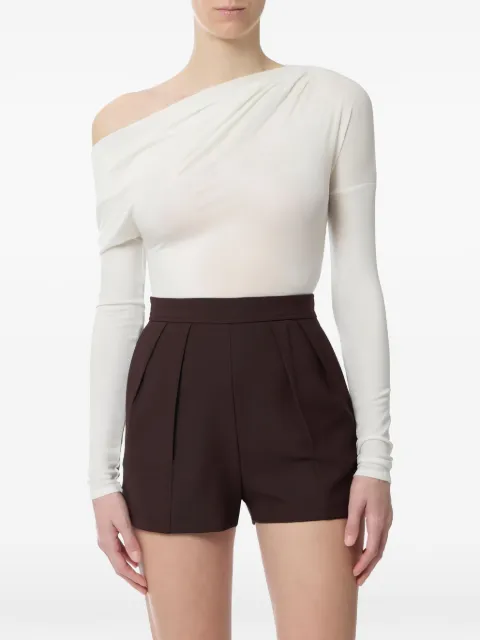 Elisabetta Franchi top in lightweight jersey fabric with embroidered logo White MD94B61E2