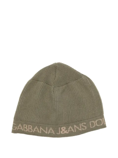 Dolce & Gabbana Pre-Owned 2000s logo-band beanie Green DG120AEJ