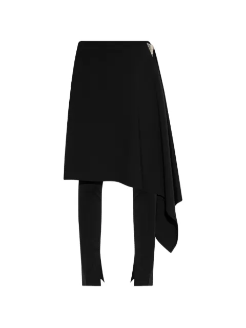 The Attico asymmetric layered trousers Black 260WCP00288VVP002AA