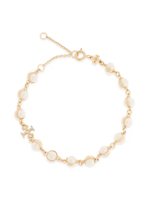 Tory Burch logo pearl bracelet Gold 180856