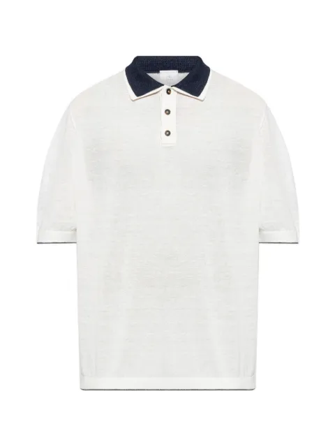 Eleventy buttoned polo shirt White M76POLM01MAG0M059