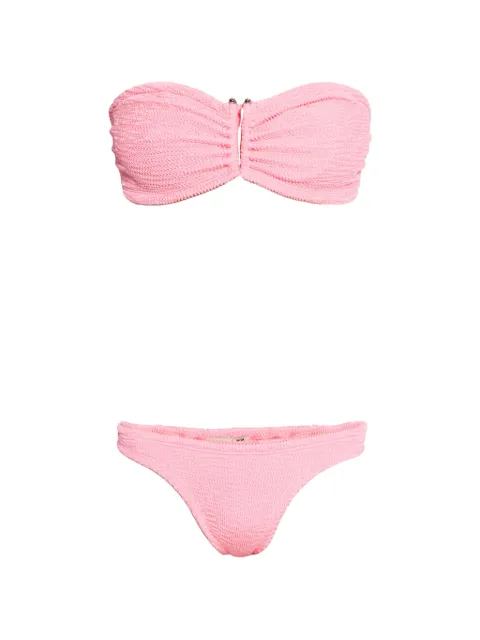 PARAMIDONNA Frida textured two-piece bikini Pink SS22NF2FRIDA