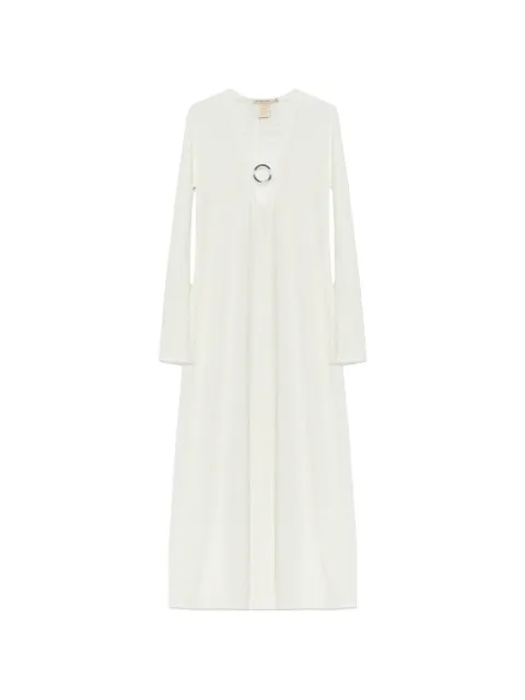PARAMIDONNA Krista o-ring textured dress White SS25DKW1KRISTA