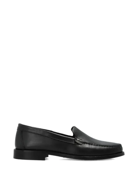 Aeyde block-heel leather loafers Black ARTHURCALFLEATHER