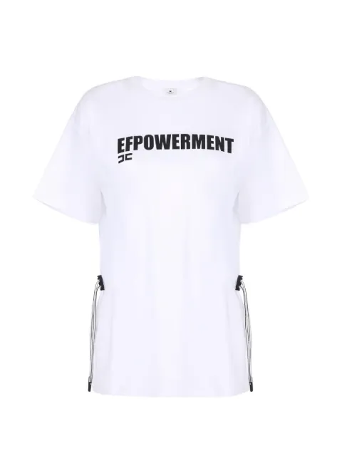 Elisabetta Franchi jersey T-shirt with drawstring White MA72G61E2