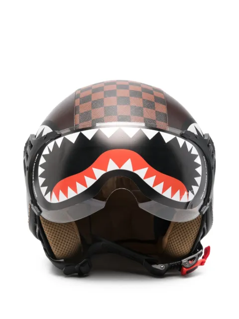 Sprayground check-detail helmet Brown OP01