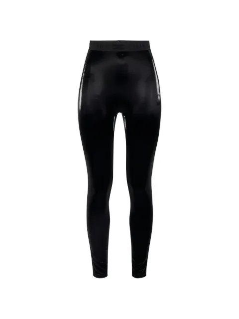 Elisabetta Franchi vinyl leggings Black PA17461E2