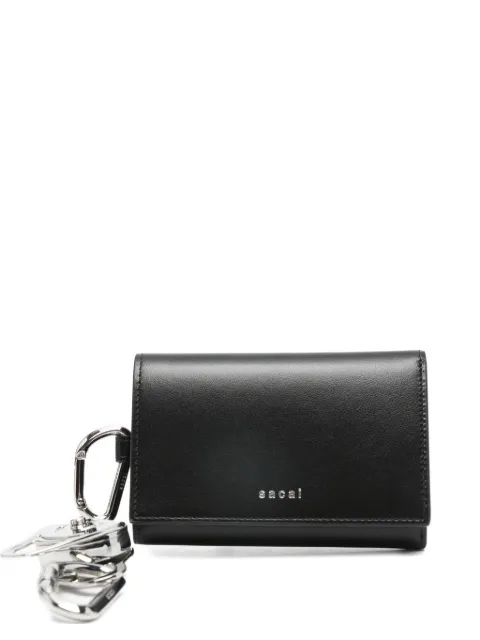sacai carabiner-detail trifold wallet Black 2601109S
