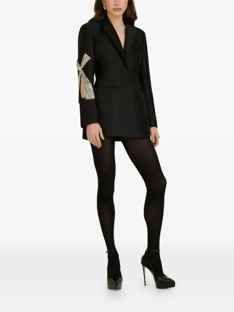 ARAFTU bow-embellished blazer Black ROJK501124