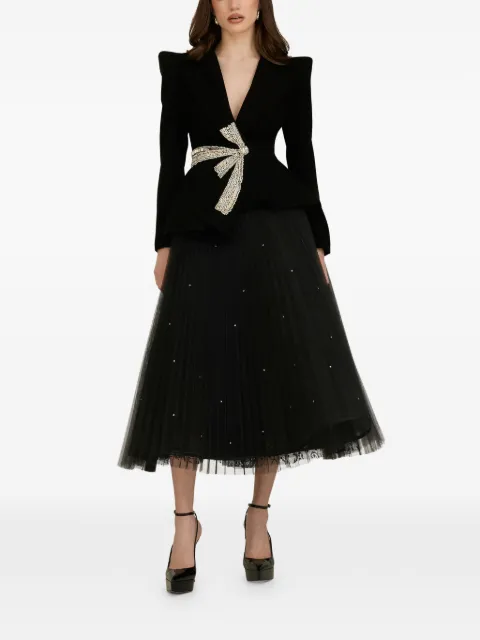 ARAFTU bow-embellished suit Black COJK151124