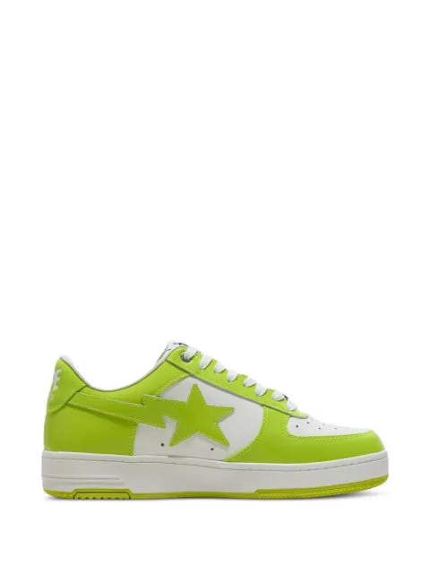 A BATHING APE® Bape Sta leather sneakers Green 001FWM301301M