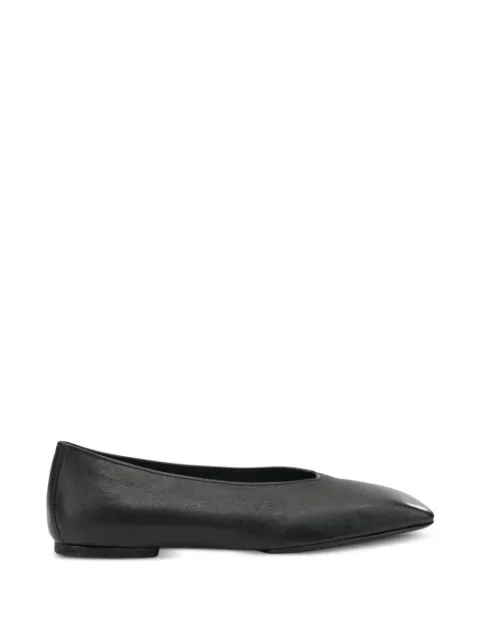 Rick Owens leather ballet flats Black RP01F6860LGY